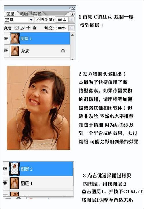 Photoshop制作搞笑大头Q版人物效果图3