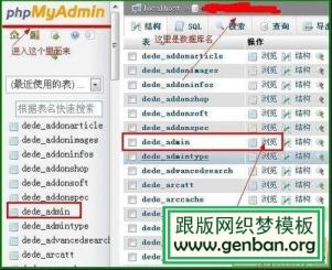 修改织梦dedecms管理员id与密码的方法