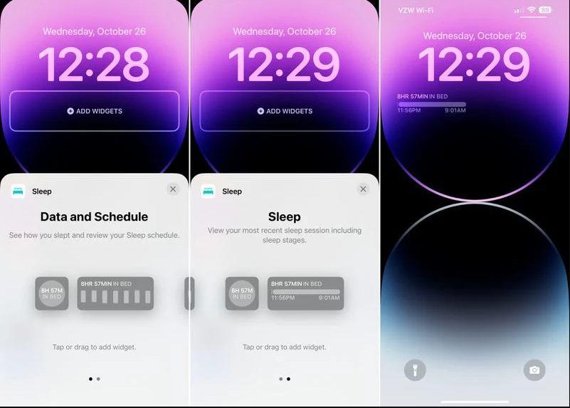  iOS 16.2 Beta 为锁屏界面加入「睡眠」小组件